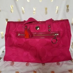 Med Pink Coach Handbag